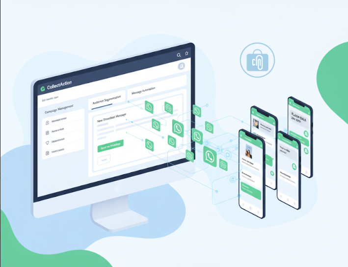 CollectAction WhatsApp Toplu Mesaj: Akinon, Magento, İnveon, Shopify, Ticimax & T-soft